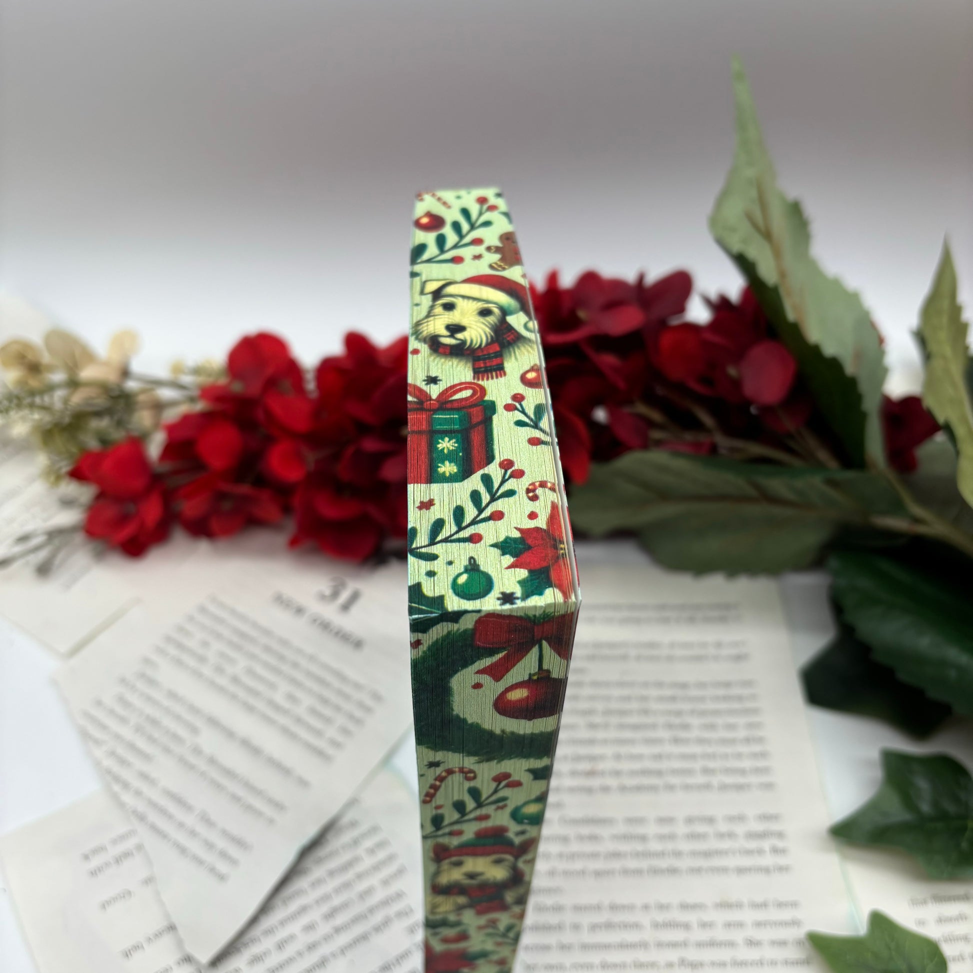 The Christmas Tree Farm special edition paperback with stenciled edges by Laurie Gilmore top