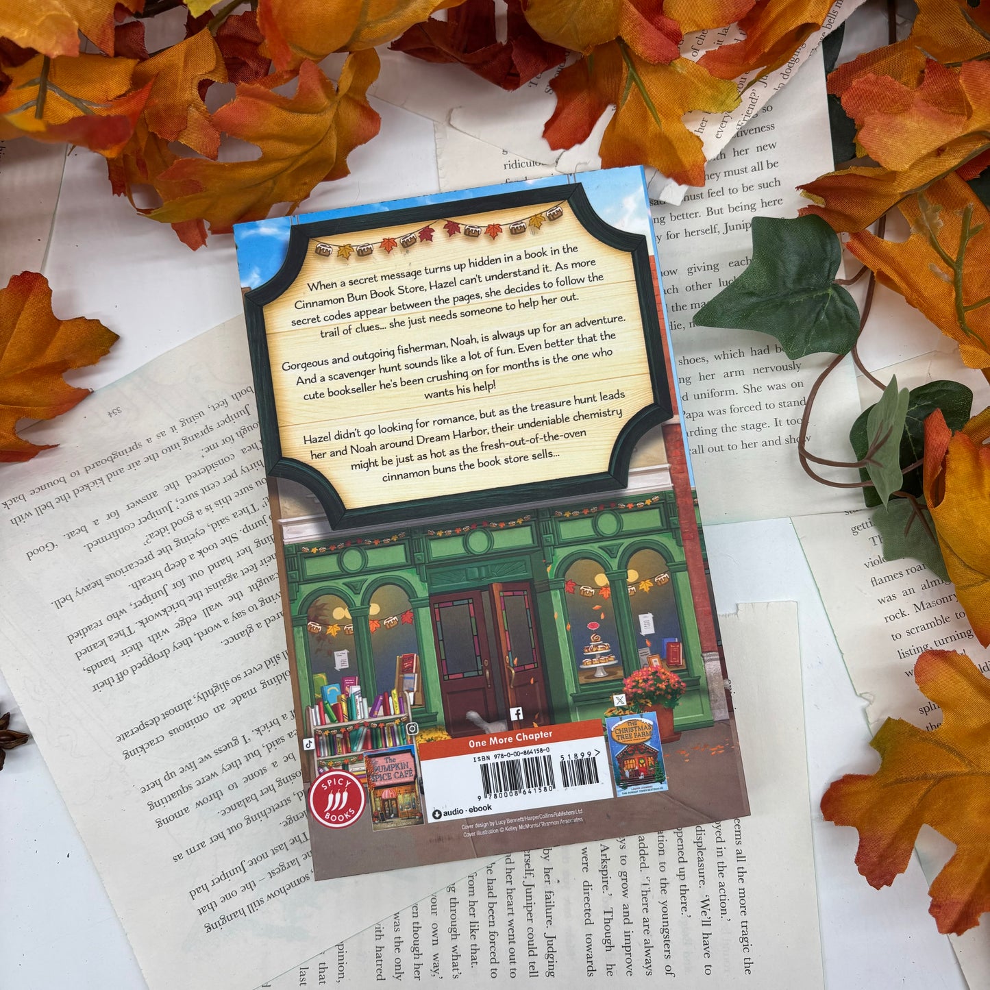 The Cinnamon Bun Book Store special edition paperback box set with stenciled edges by Laurie Gilmore back