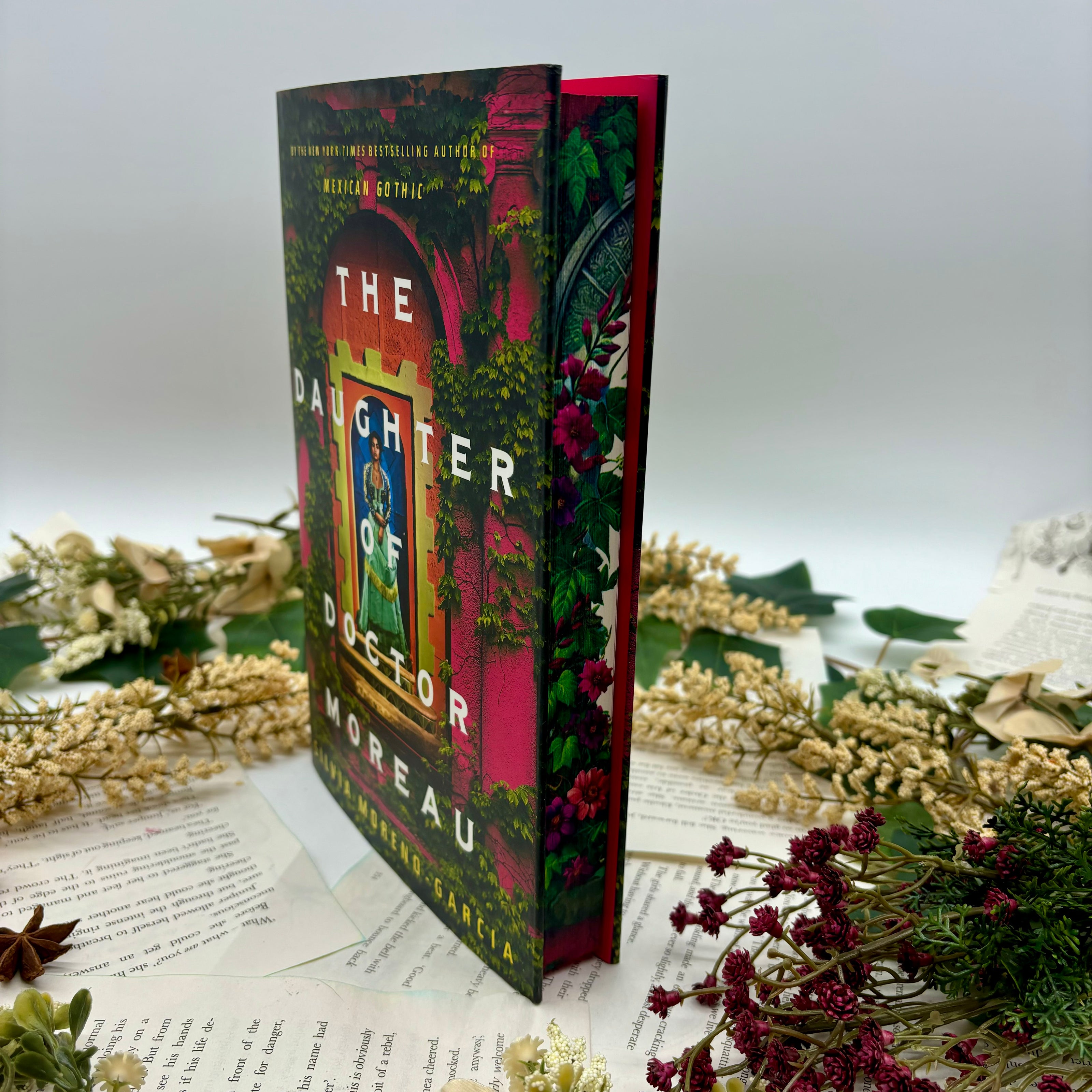 The Daughter of Doctor Moreau by Silvia Moreno-Garcia special edition hardcover book with custom edges