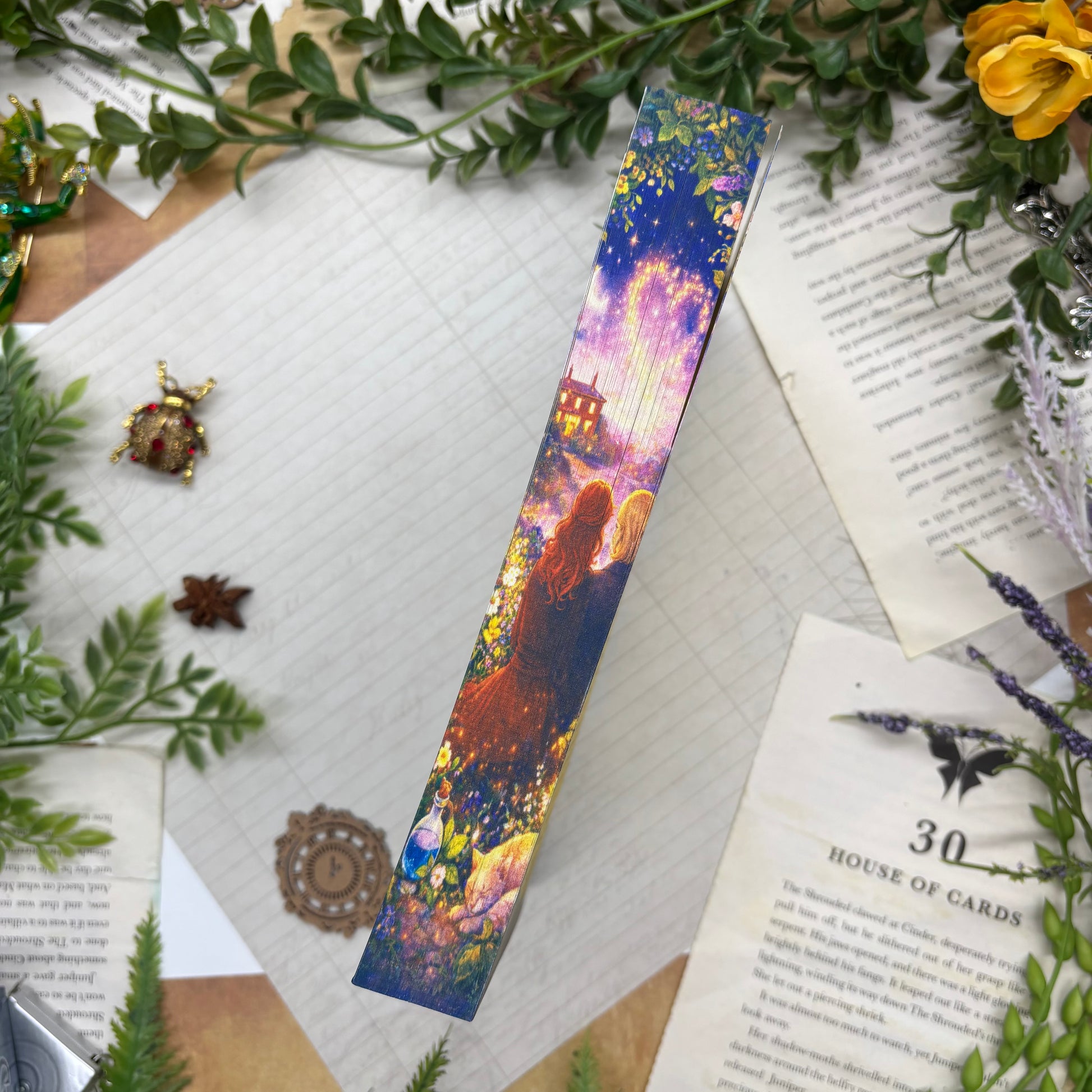 The Honey Witch by Sydney J. Shields special edition paperback with custom designed edges middle view