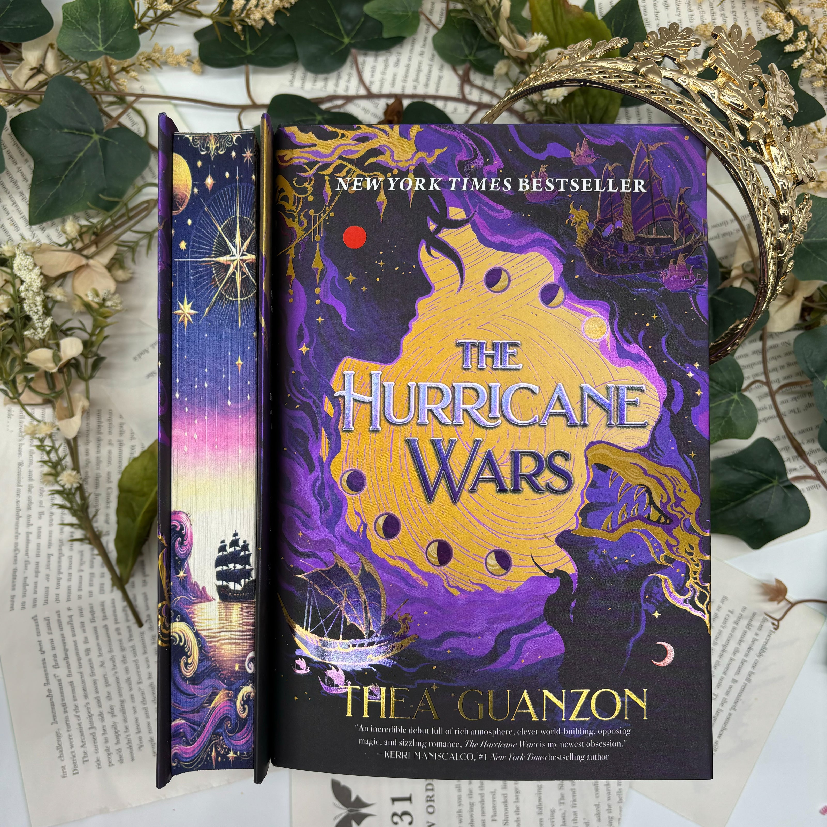 The Hurricane Wars by Thea Guanzon special edition hardcover book with custom edges