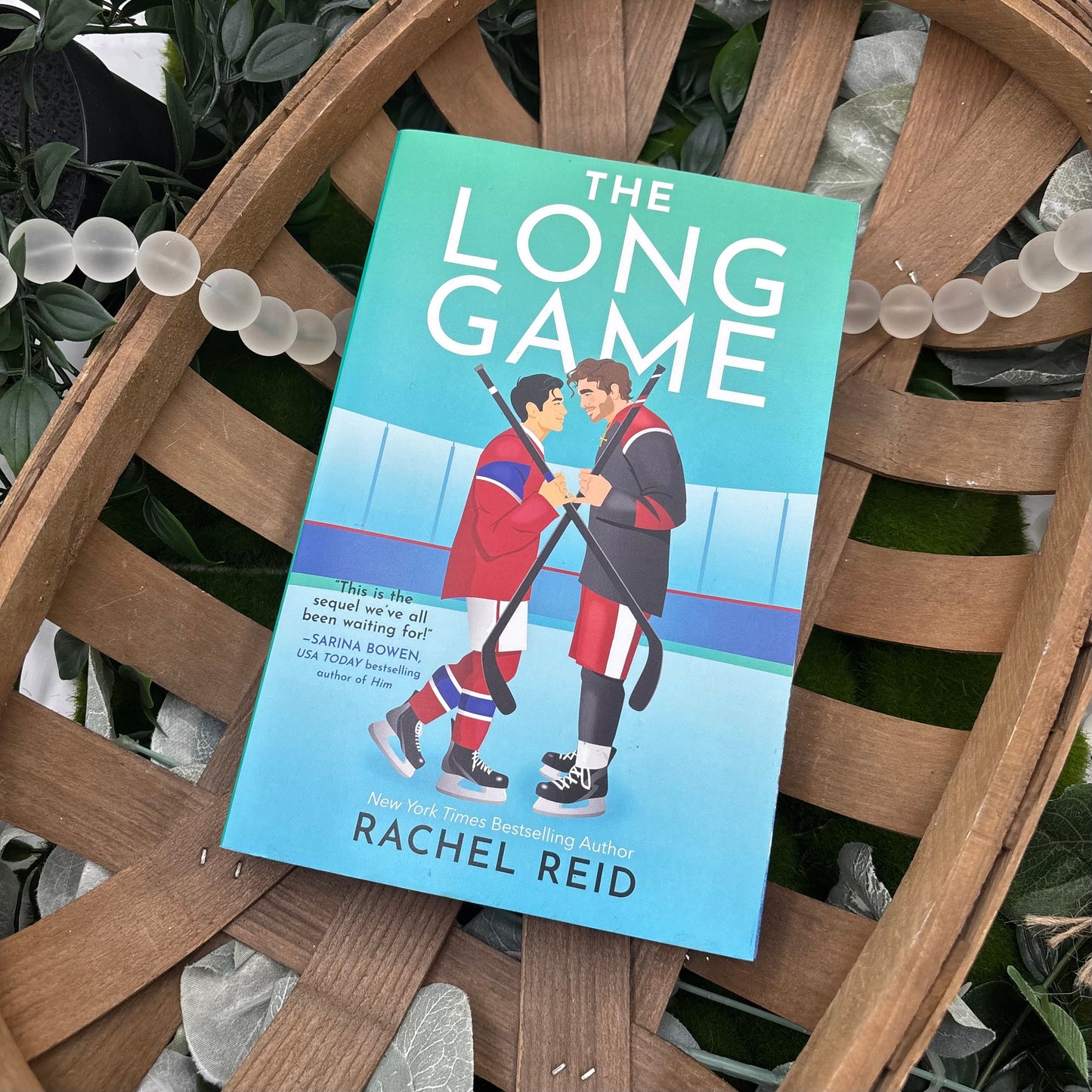 The Long Game by Rachel Reid special edition paperback with custom designed edges front cover view