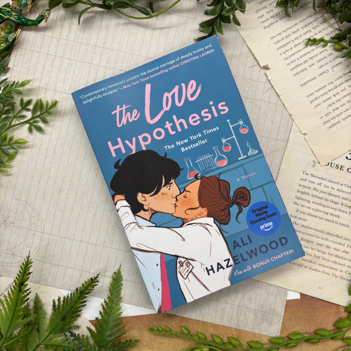 The Love Hypothesis by Ali Hazelwood special edition paperback with custom designed edges cover