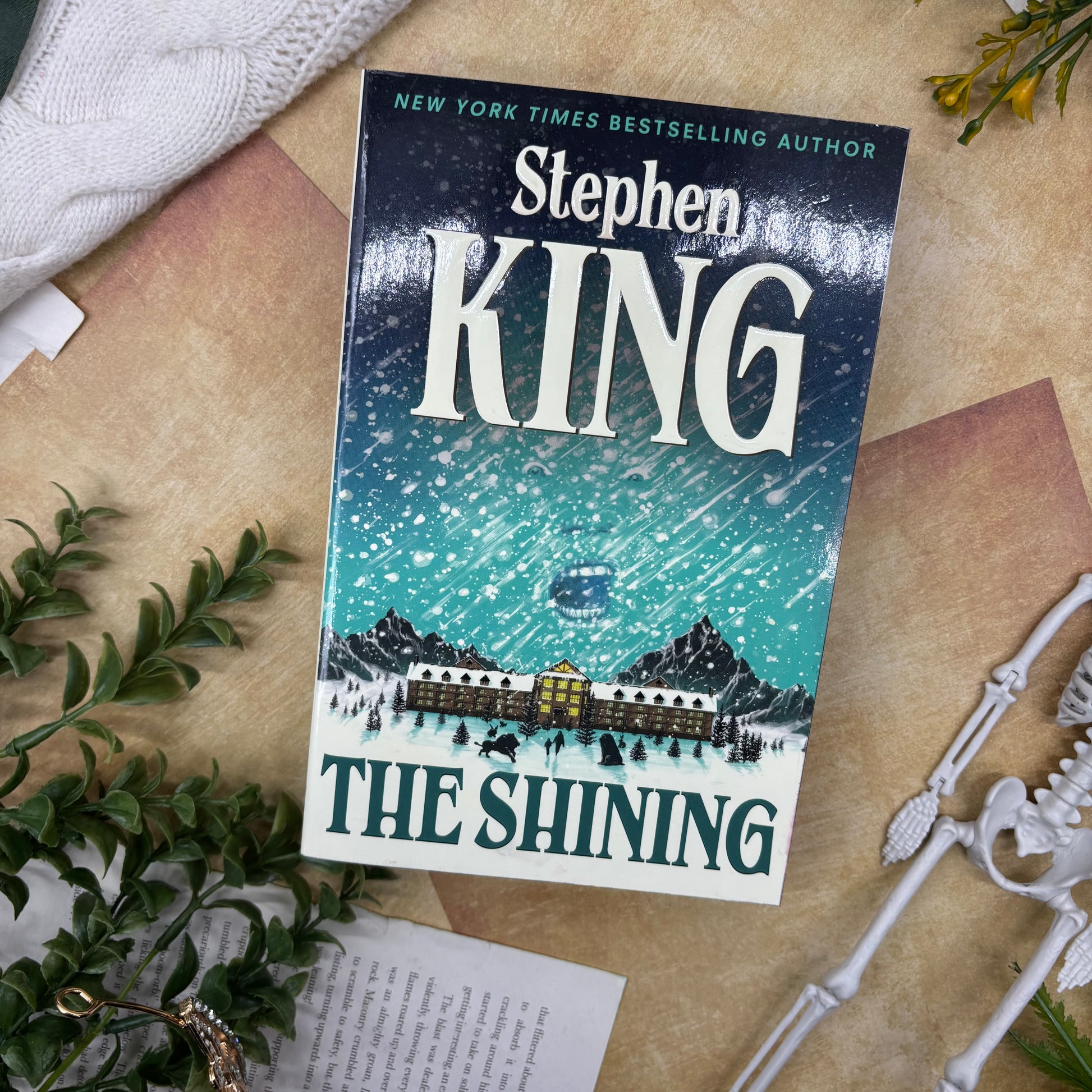 The Shining by Stephen King special edition paperback with custom designed edges front cover view