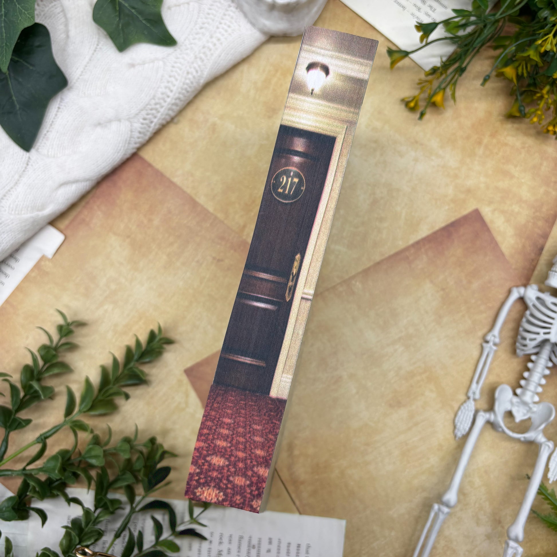 The Shining by Stephen King special edition paperback with custom designed edges middle view