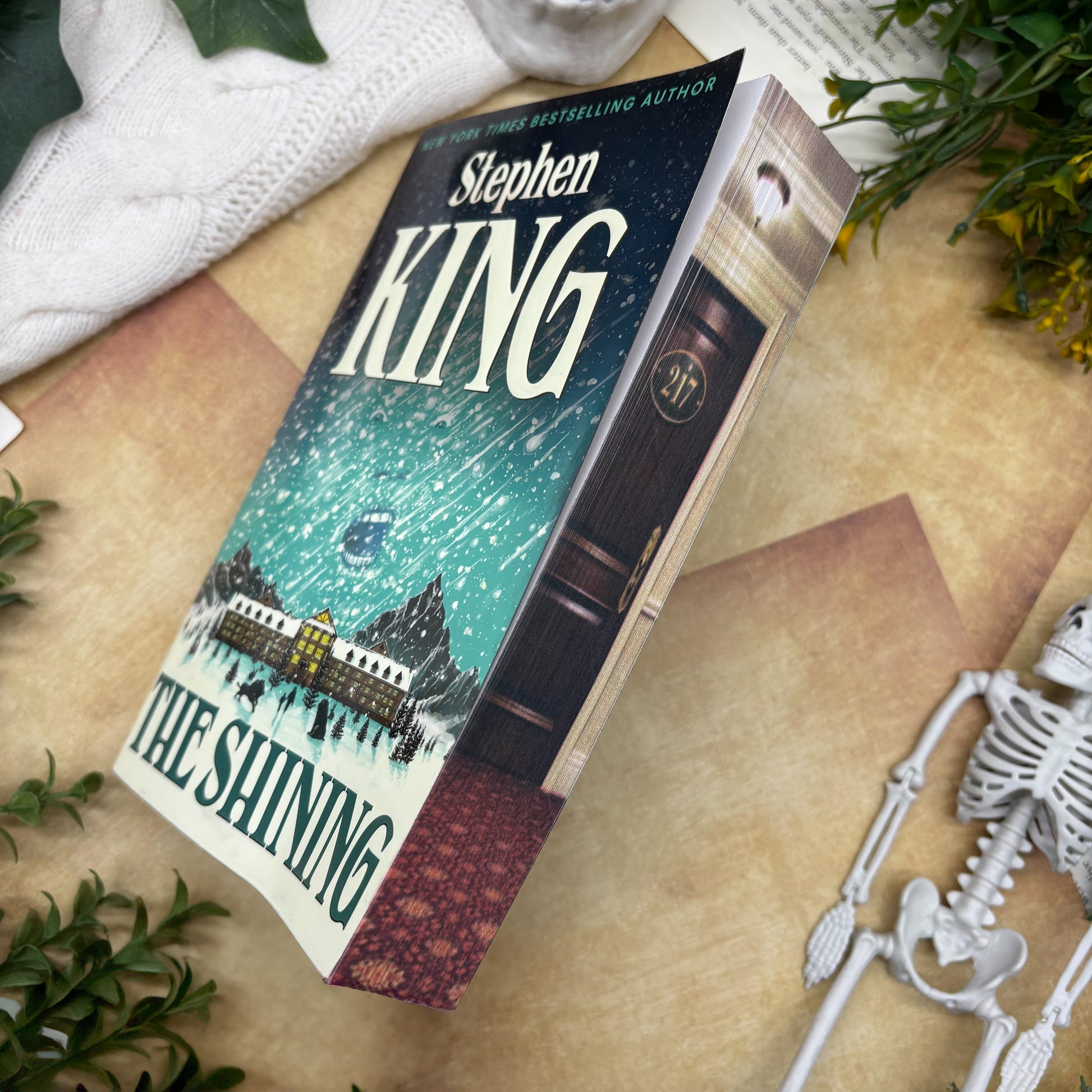 The Shining by Stephen King special edition paperback with custom designed edges middle view