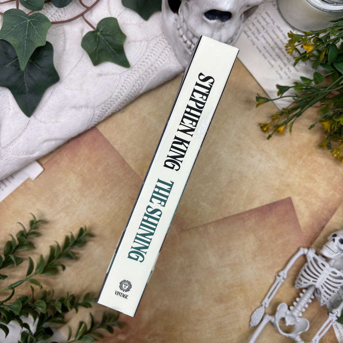 The Shining by Stephen King special edition paperback with custom designed edges spine view