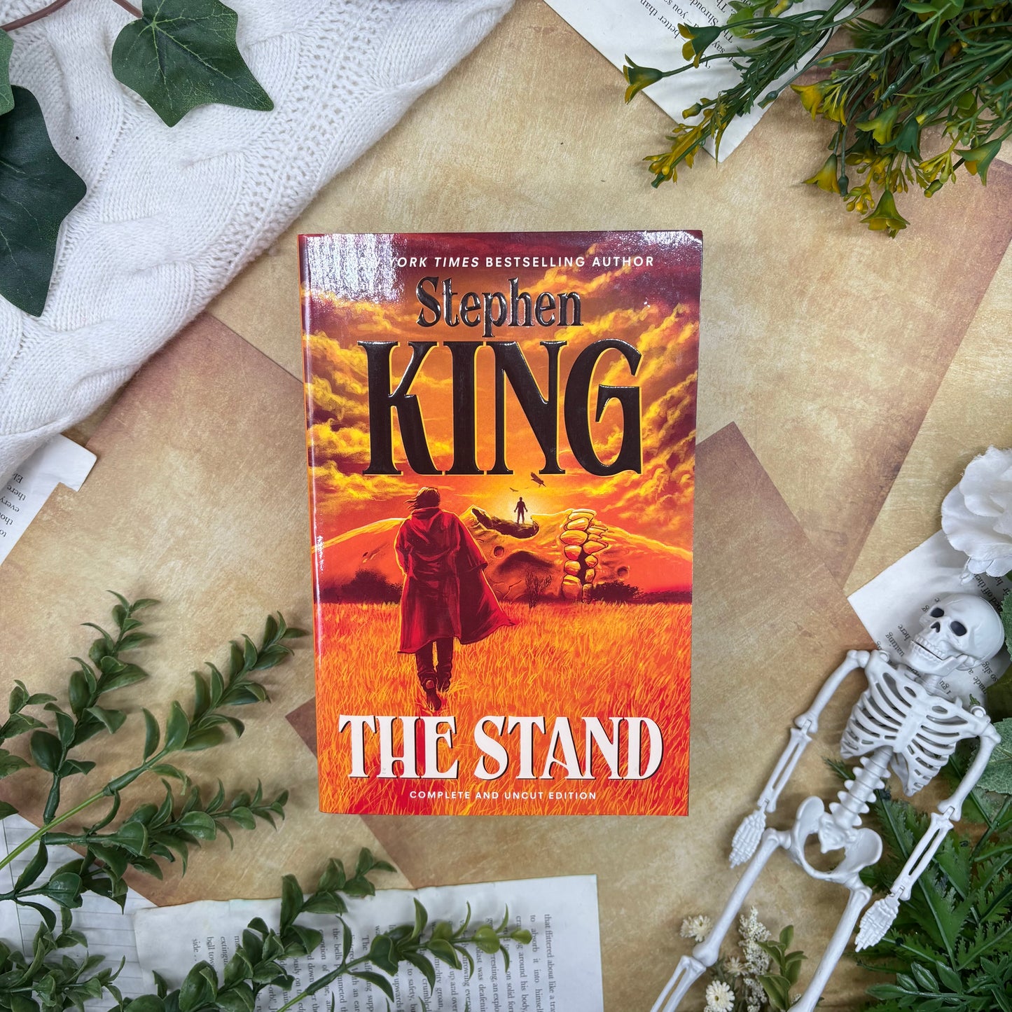 The Stand by Stephen King special edition paperback with custom designed edges front cover view