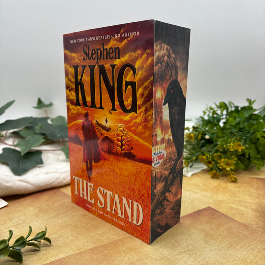 The Stand by Stephen King special edition paperback with custom designed edges side view