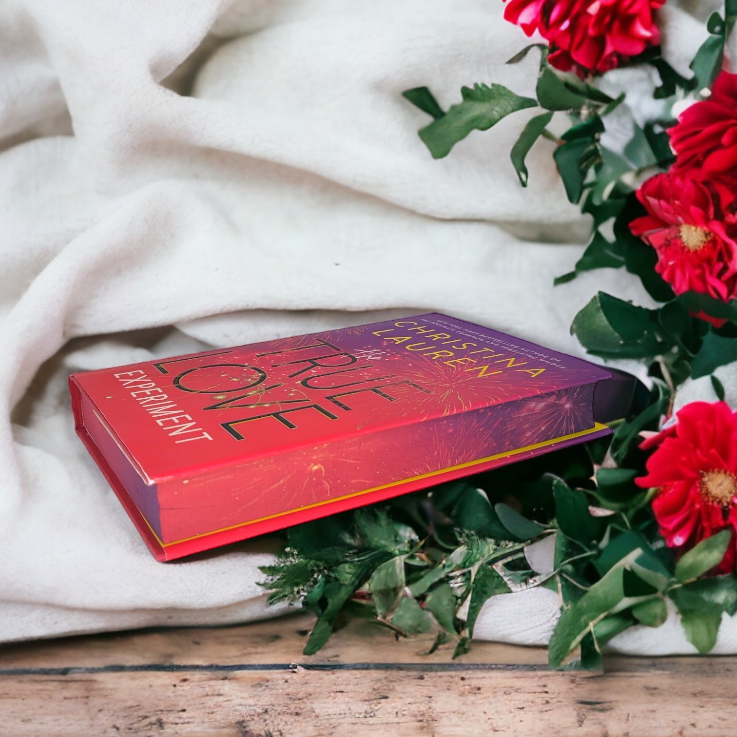 The True Love Experiment by Christina Lauren special edition hardcover book with custom edges