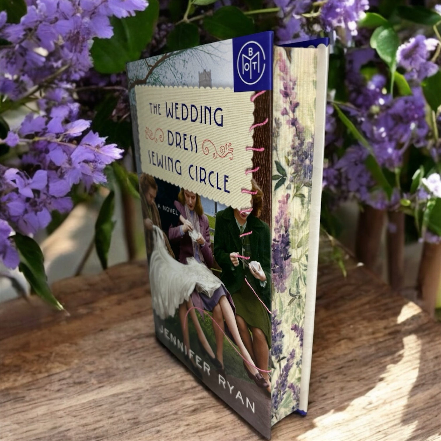 The Wedding Dress Sewing Circle by Jennifer Ryan special edition hardcover book with custom edges