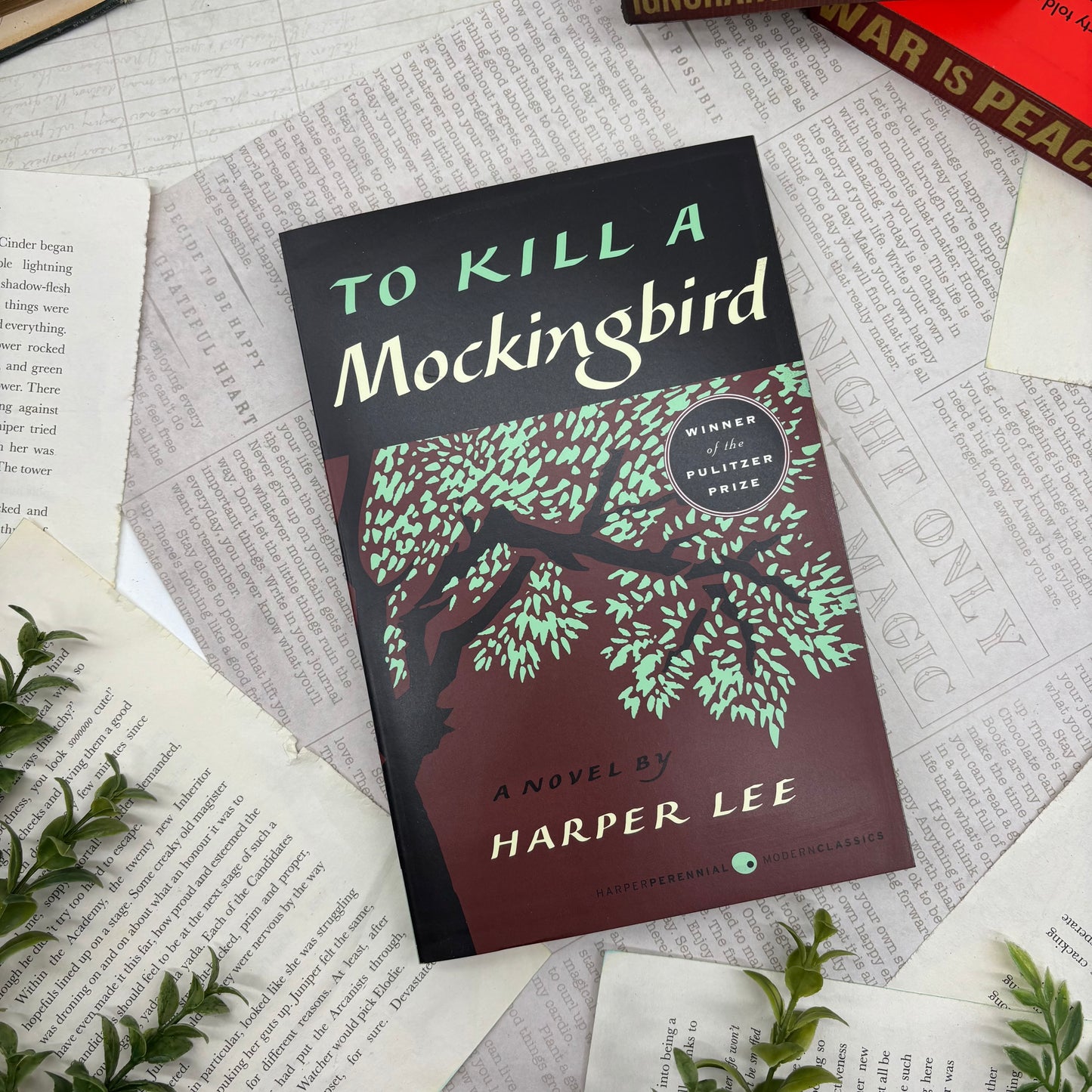 To Kill a Mockingbird by Harper Lee special edition paperback with custom designed edges front cover view