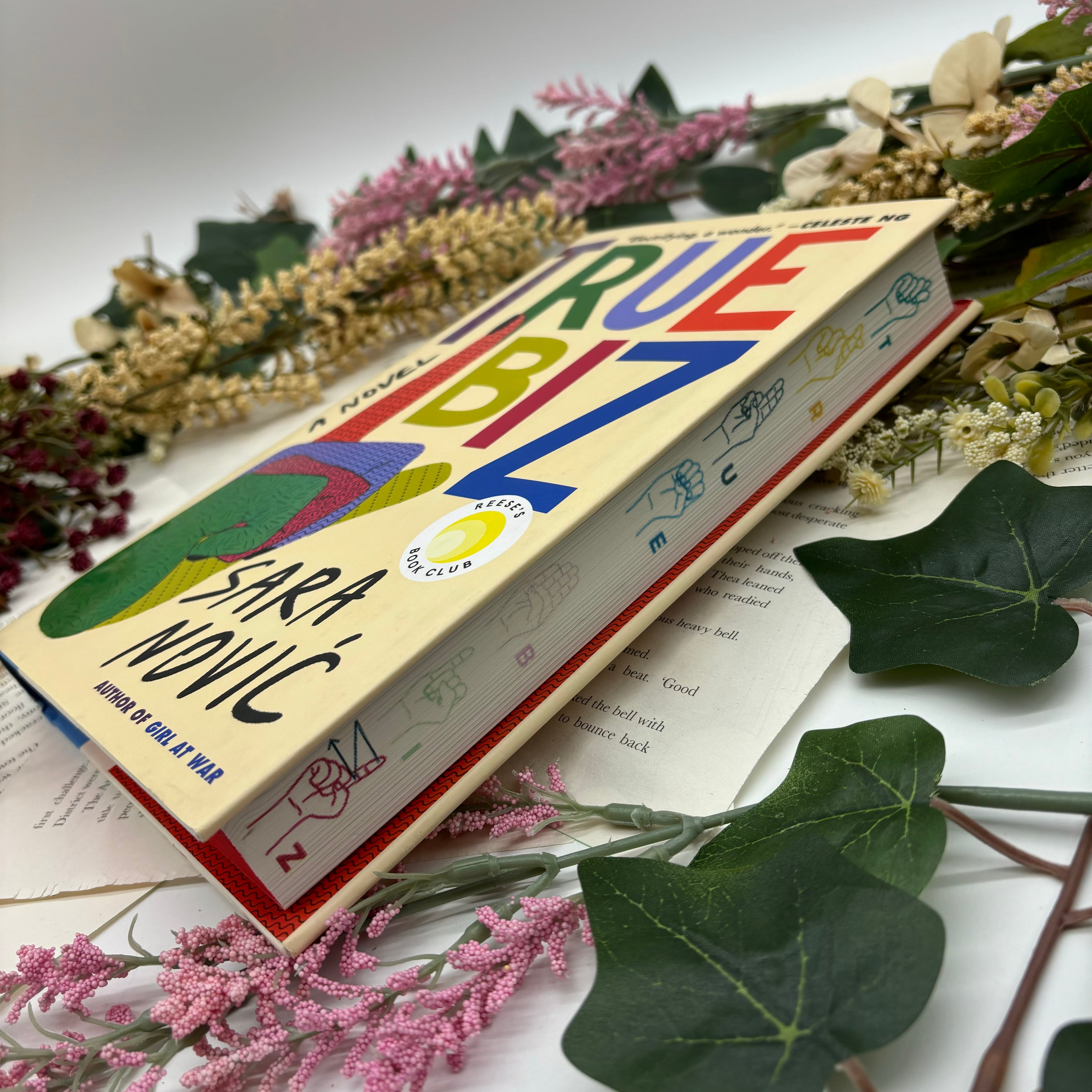 True Biz by Sara Novic special edition hardcover book with custom edges