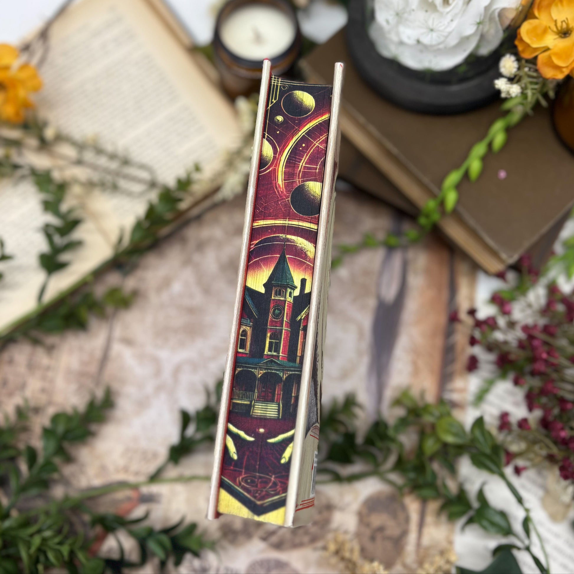 Special edition of Gallant by V.E. Schwab with custom printed book edges