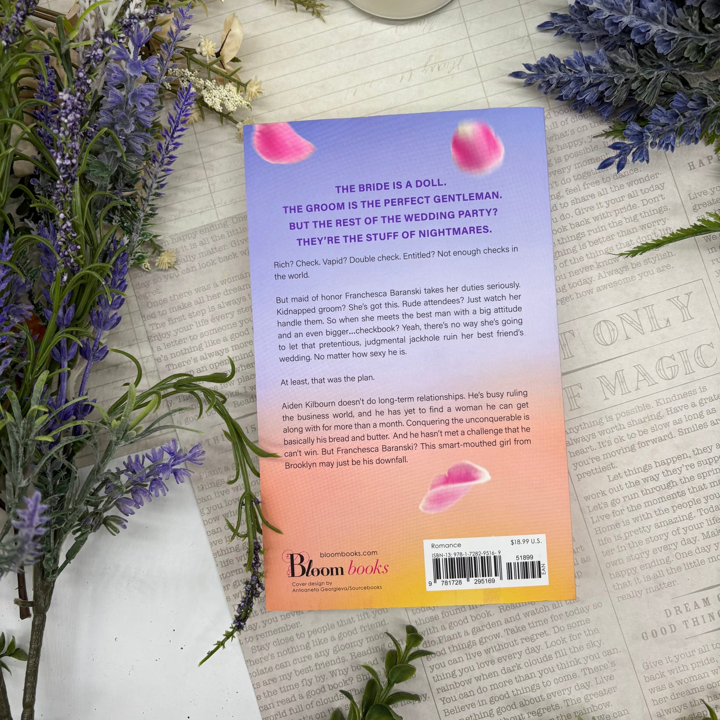 The Worst Best Man by Lucy Score special edition paperback with custom designed edges back cover view